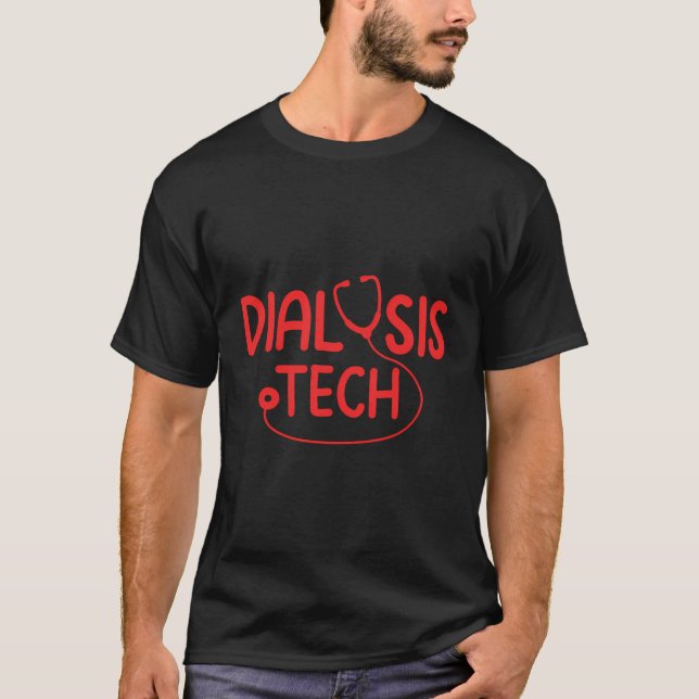 T-shirt Drôle Dialyse Technique Conception Pour Hommes Fem (Devant)
