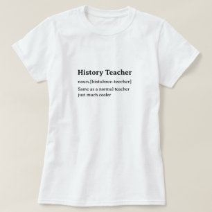 T-shirt Drôle Dictionnaire Définition Historique Enseignan