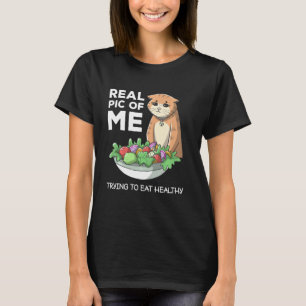 T-shirt Drôle Diet Chat Weightloss Jeûne Gym Entraînement