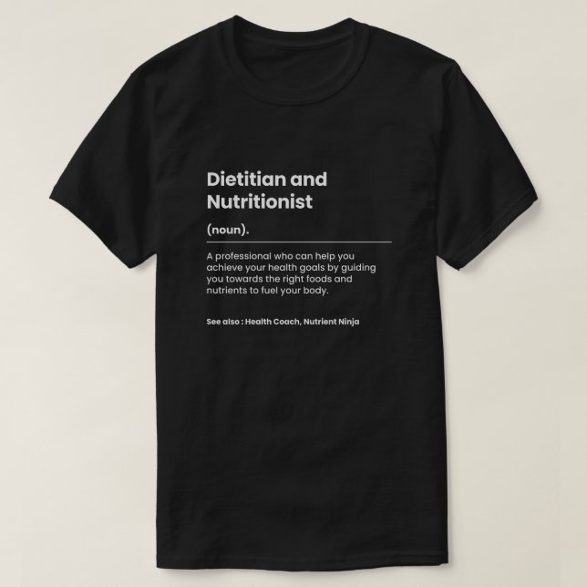 T-shirt Drôle diététiste et nutritionniste (Design devant)