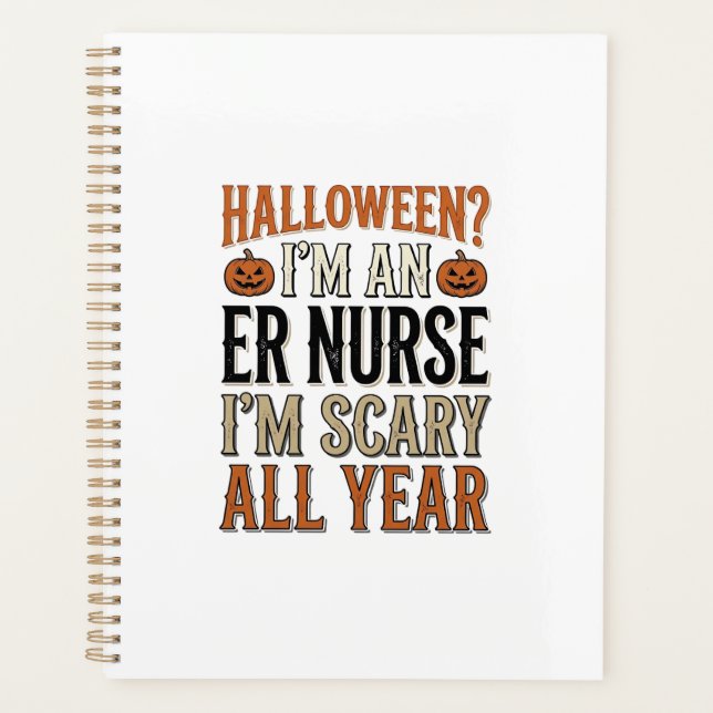 T-shirt drôle d'infirmière des urgences Halloween  (Devant)