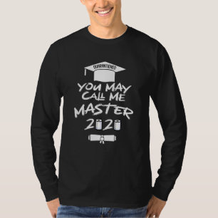 T-shirt Drôle Diplôme Pour Elle 2020 Masters Degree
