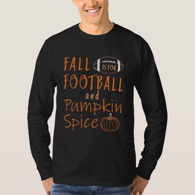 T-shirt Drôle Dire Que L'Automne Est Pour Le Football Citr (Devant)