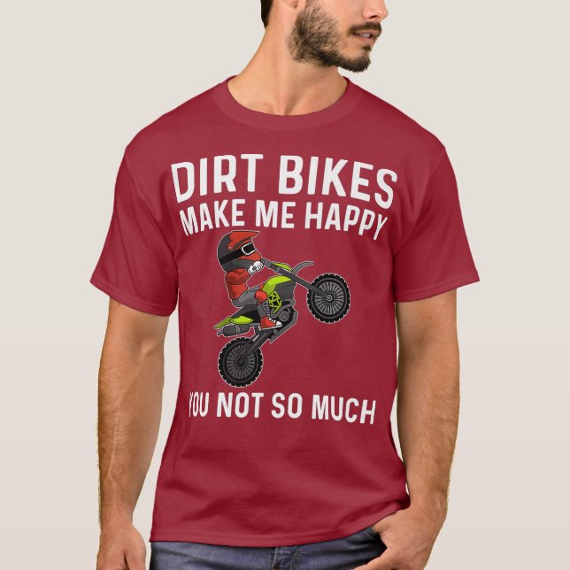 T-shirt Drôle Dirt Vélo Cadeau Hommes Femmes Motocross Rid (Devant)