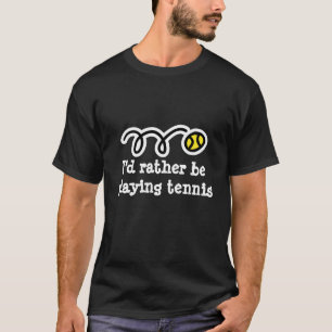 T-shirt drôle disant : je préférerais être en trai