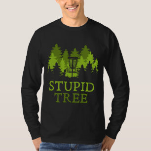 T-shirt Drôle Disque Golf Player Cadeau Stupid Arbre Disqu