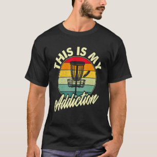 T-shirt Drôle Disque Vintage Golf Distressed Frisbee Golf