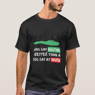 T-shirt Drôle Dit Golfing Golfing Sarcastic Citation Desig