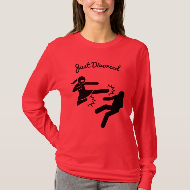 T-shirt Drôle Divorce Sympathy Dons (Devant)