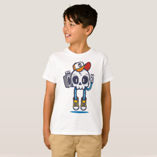 T-shirt Drôle Dj Skull