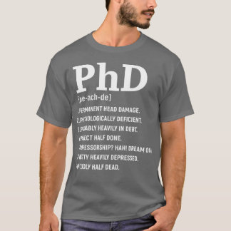 T-shirt Drôle Doctorat pour Femmes Hommes Doctorat Diplôme