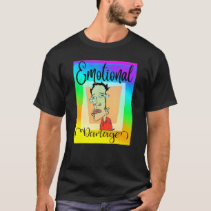 T-shirt Drôle Dommage émotionnel Mème Sarcastique