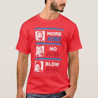 T-shirt Drôle Donald Plus d'Emplois Obama Pas d'Emplois Bi