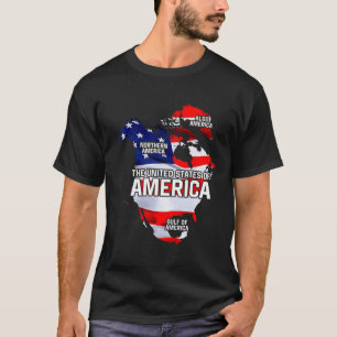 T-shirt Drôle Donald Trump Drapeau Américain Canada Groenl