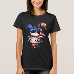 T-shirt Drôle Donald Trump Drapeau Américain Canada Groenl