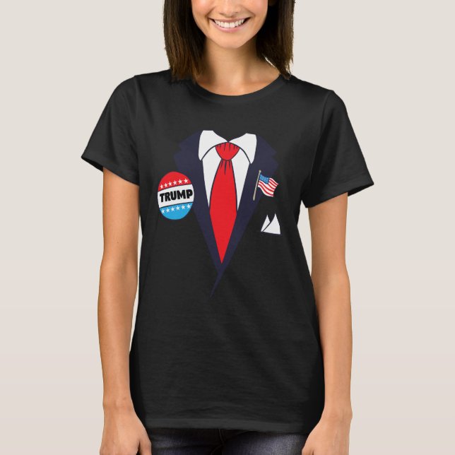 T-shirt Drôle Donald Trump Halloween Costume - Tee de dess (Devant)