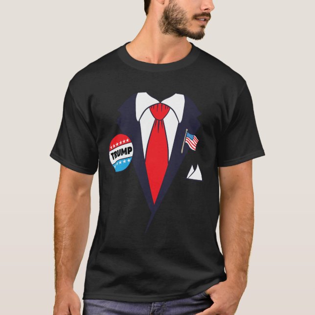 T-shirt Drôle Donald Trump Halloween Costume - Tee de dess (Devant)