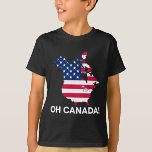T-shirt Drôle Donald Trump Oh Canada 51e État États-Unis A