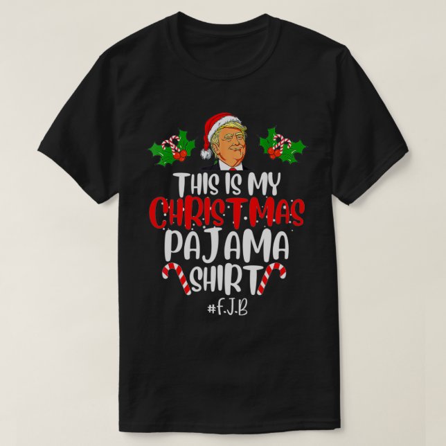 T-shirt Drôle Donald Trump Père Noël C'Est Mon Paja De Noë (Design devant)
