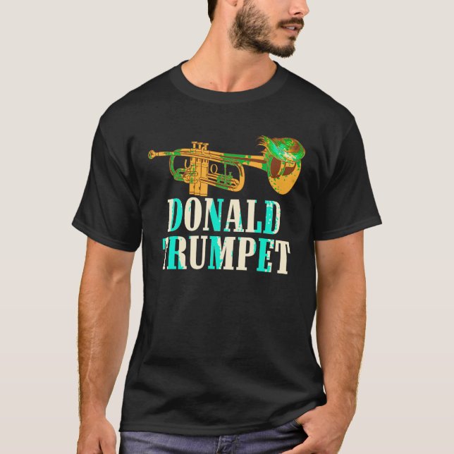 T-shirt Drôle Donald Trump Trumpet Cadeau mignon Musiciens (Devant)
