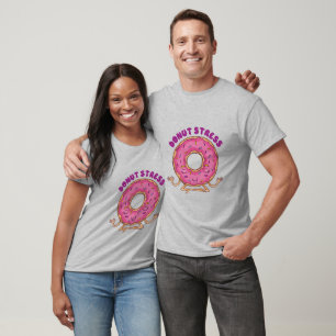 T-shirt Drôle Donut Stress Yoga Donut
