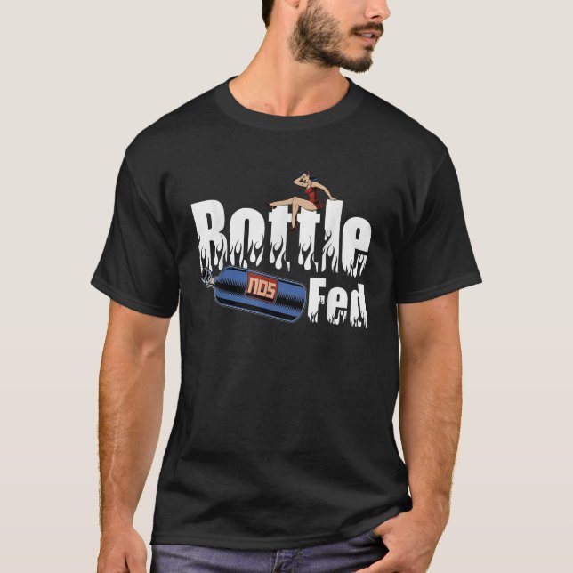 T-shirt Drôle Drag Racing Course Voiture Puissance Adder B (Devant)