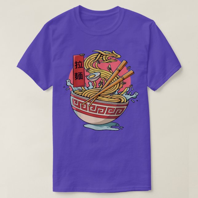 T-shirt Drôle Dragon Kaiju Ramen Japon Nourriture des noui (Design devant)