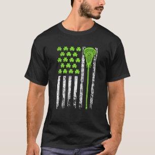 T-shirt Drôle Drapeau Américain Saint Patrick Jour pour mo