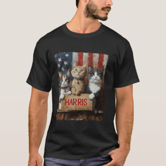 T-shirt Drôle Drôle Chat Dames Sans Enfant Pour Harris 202