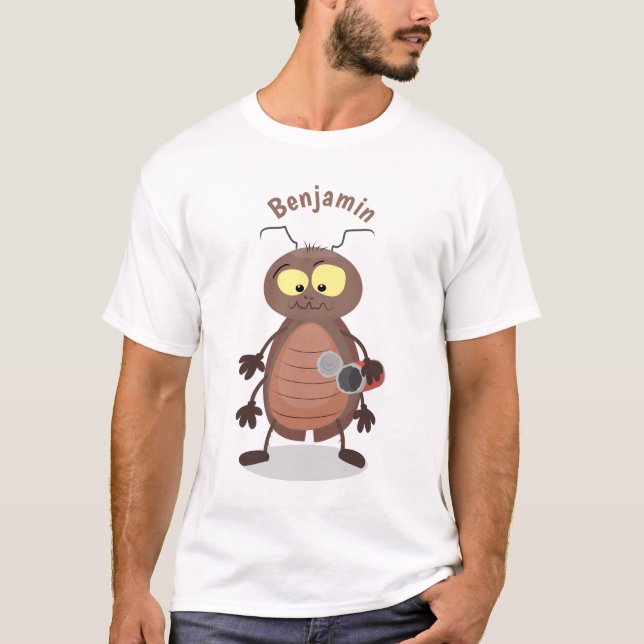 T-shirt Drôle drôle de personnage de dessin animé de cafar (Devant)