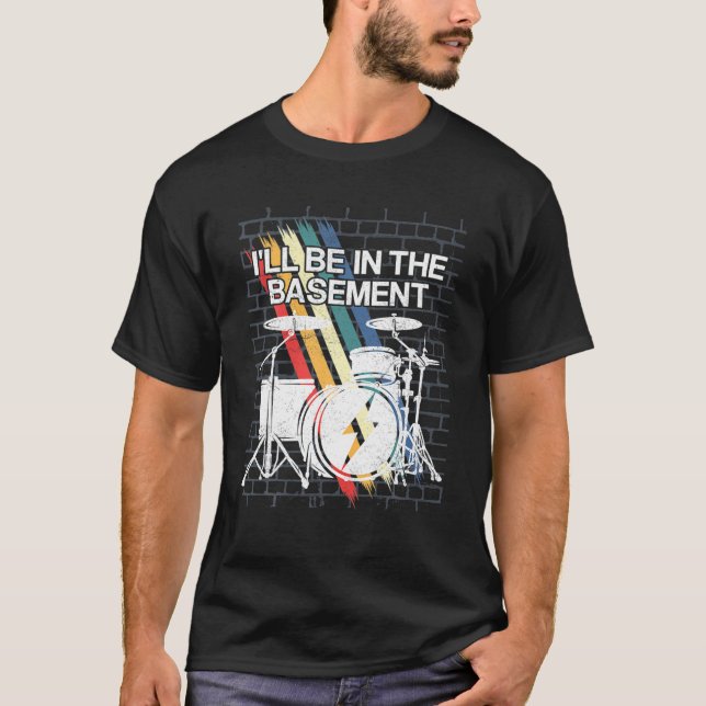 T-shirt Drôle Drummer Art Pour Hommes Femmes Drum Set Drum (Devant)