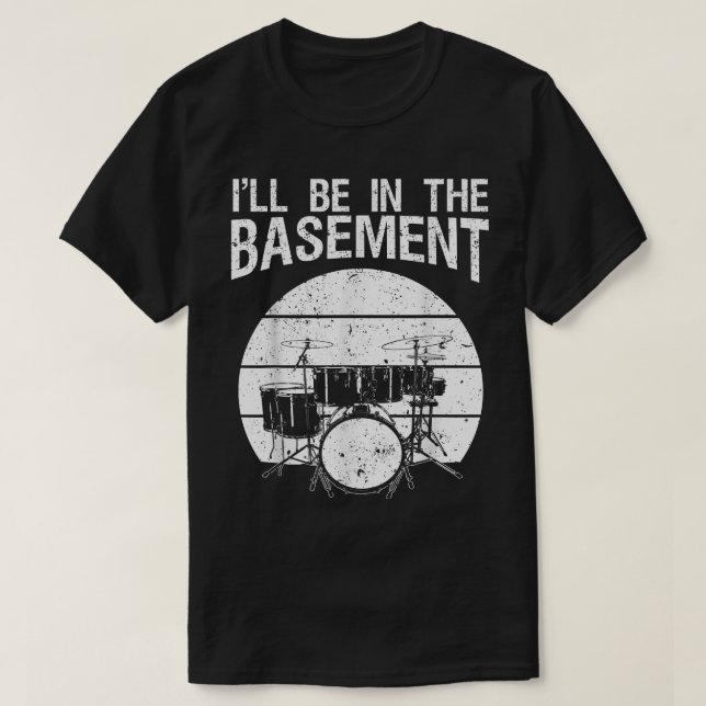 T-shirt Drôle Drummer Art Pour Hommes Femmes Drum Set Drum (Design devant)