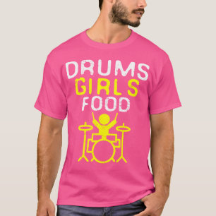 T-shirt Drôle Drummer Cadeau Cool Marching School Musique 