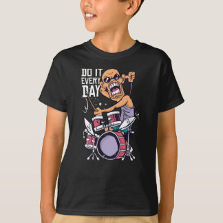 T-shirt Drôle Drummer Drums Cadeau