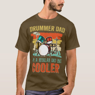 T-shirt Drôle Drummer Papa Art For Men Drumming Daddy Drum