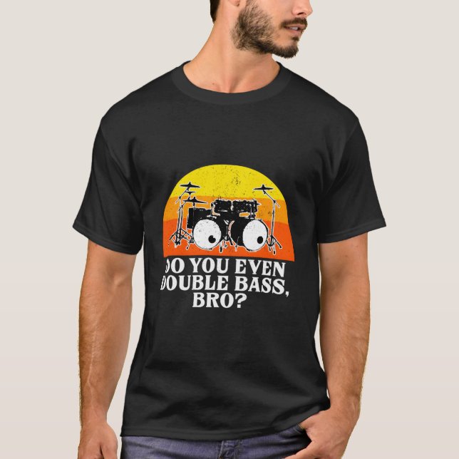 T-shirt Drôle Drummer Percuser Drummer Kit Drumset Drumset (Devant)