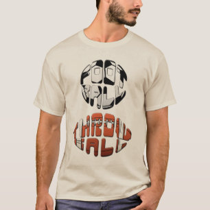 T-shirt drôle du football "de Throwball du