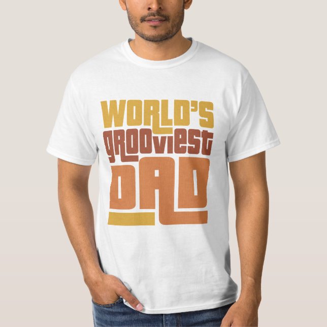 T-shirt Drôle du papa le plus routinier du monde rétro (Devant)