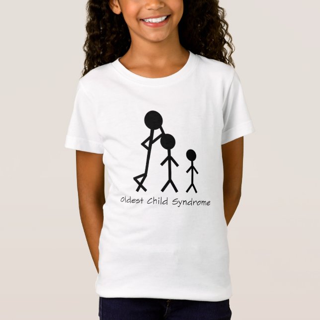 T-shirt drôle du syndrome d'enfant le plus ancien (Devant)