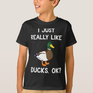 T-shirt Drôle Duck Cadeau Pour Les Amateurs De Canard J'Ai