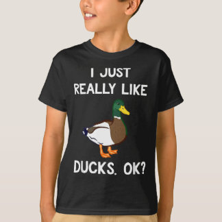 T-shirt Drôle Duck Cadeau Pour Les Amateurs De Canard J'Ai