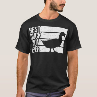 T-shirt Drôle Duck Maman Art Pour Femmes Filles Fête des M