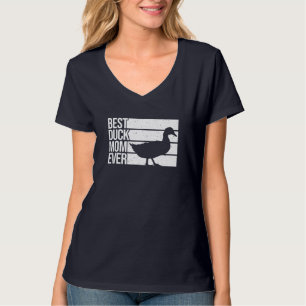 T-shirt Drôle Duck Maman Art Pour Femmes Filles Fête des M