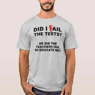 T-Shirt Drôle Échec Enseignant