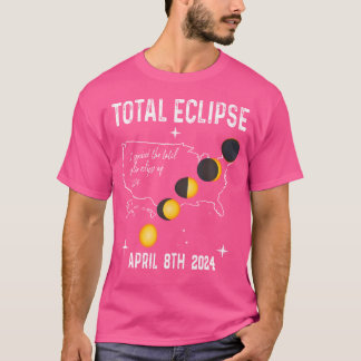 T-shirt Drôle Éclipse Solaire Total 8 Avril 2024 Astronomi