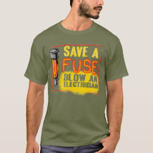 T-shirt Drôle Économisez Un Feu De Fusion Un Ventilateur C
