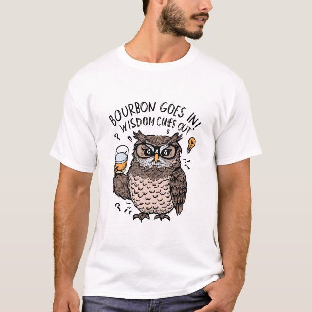 T-shirt Drôle Ecosse Whiskey Wisdom sort Tee (Devant)