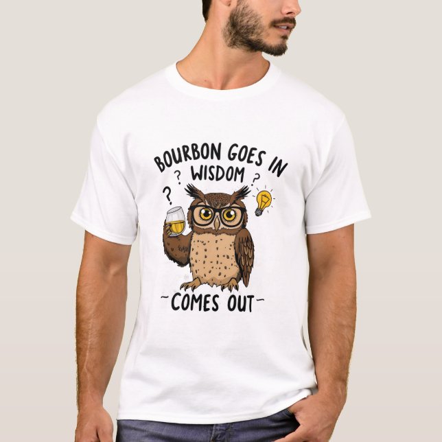T-shirt Drôle Ecosse Whiskey Wisdom sort Tee (Devant)