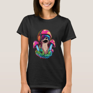 T-shirt Drôle EDM Sloth Mushroom Art Summer Rave