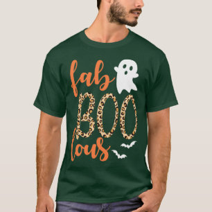T-shirt Drôle Éffrayant Halloween FAB BOO LOUS Ghost